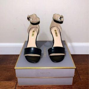 Louise et Cie Black & Gold Heels